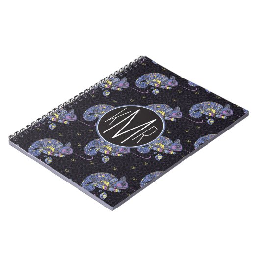 Zentangle Lizard | Monogram Notitieboek (Linkerzijde)