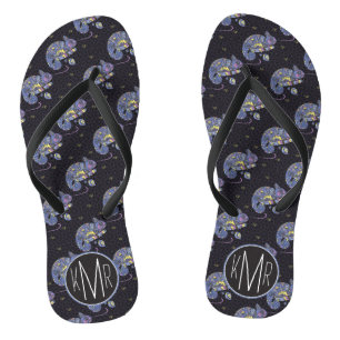 Zentangle Lizard   Monogram Teenslippers