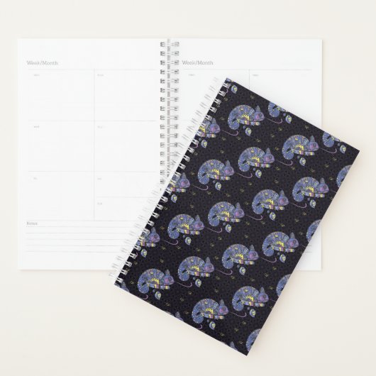 Zentangle Lizard Planner (Display)