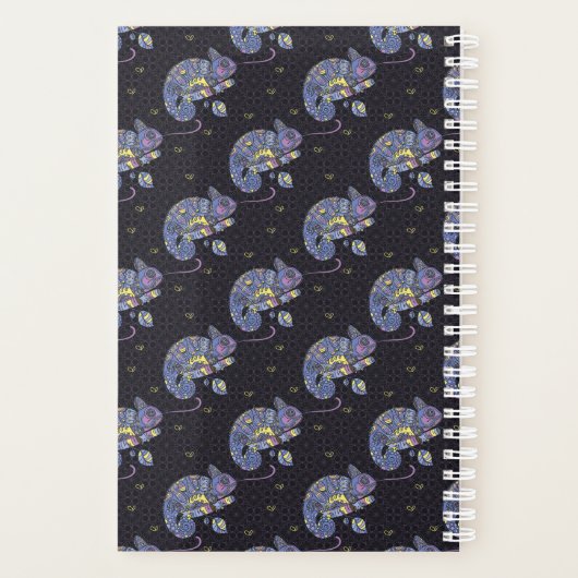 Zentangle Lizard Planner (Achterkant)