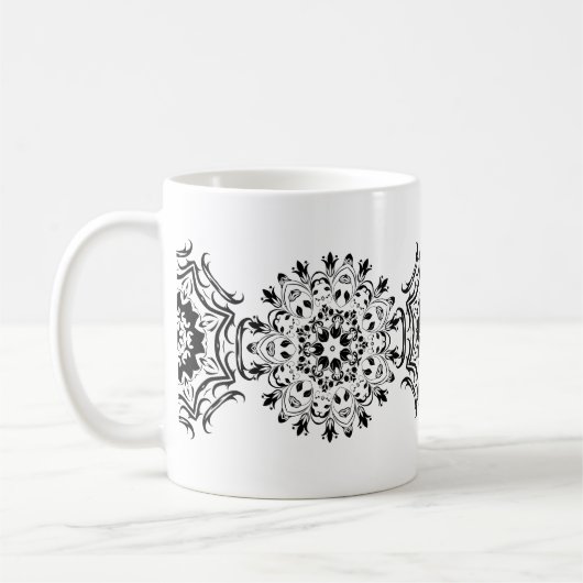 Zentangle Patronen Koffiemok (Links)