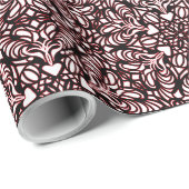 Zentangle Red Cadeaupapier (Rol Hoek)