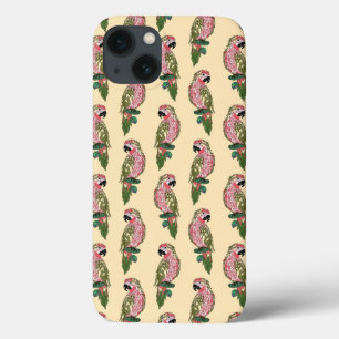 Zentangle Style Parrots iPhone 13 Hoesje