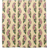 Zentangle Style Parrots Douchegordijn (Voorkant)