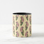 Zentangle Style Parrots Mok (Midden)