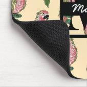 Zentangle Style Parrots | Monogram Muismat (Hoek)