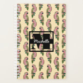 Zentangle Style Parrots | Monogram Planner (Voorkant)