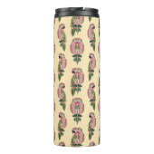 Zentangle Style Parrots | Monogram Thermosbeker (Achterkant)