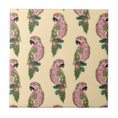 Zentangle Style Parrots Tegeltje (Voorkant)