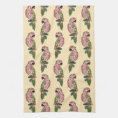 Zentangle Style Parrots Theedoek (Verticaal)