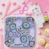 Zentangles Abstract Bloempapier Bord (Feest)