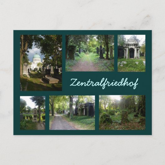 Zentralfriedhof Collage Briefkaart (Voorkant)