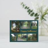 Zentralfriedhof Halloween Collage Briefkaart (Staand voorkant)
