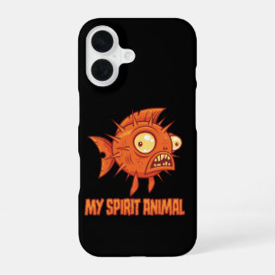 Zenuwachtig Excentrieke Kogelvis Spiritueel Dier iPhone 16 Hoesje
