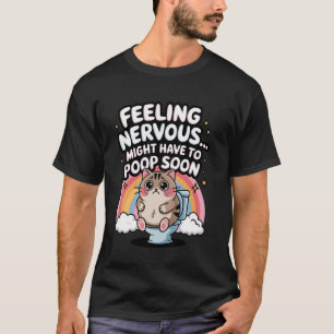 Zenuwachtig Voelen Moet Gauw Poepen Grappig Gezegd T-shirt