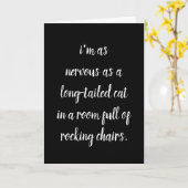 zenuwachtige de ruimtegrap met lange staart van kaart (Gele Bloem)