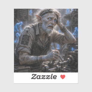 Zenuwachtigheid / Assembler / Machinewerkplaats Sticker