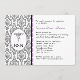 ZenuwAfstuderen BSN RN zwarte lavender damp Kaart