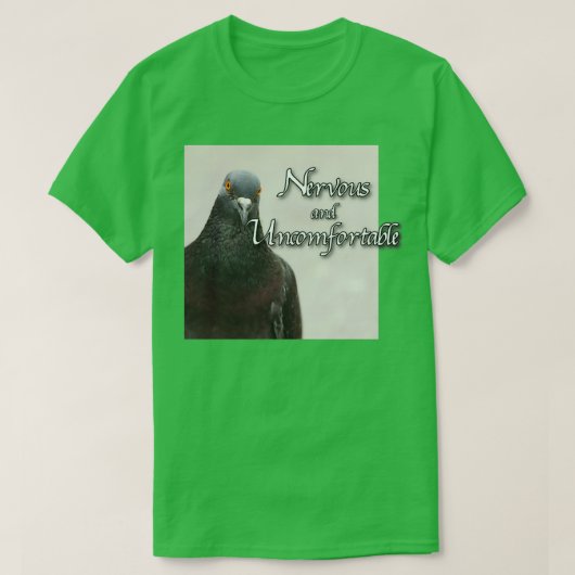 Zenuwen en ongemakkelijk t-shirt (Design voorkant)