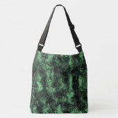 Zenuwenergie Abstracte Art Green Ash Crossbody Tas (Voorkant)