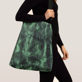 Zenuwenergie Abstracte Art Green Ash Crossbody Tas