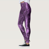 Zenuwenergie Abstracte kunst Amethyst Orchid Leggings (Links)