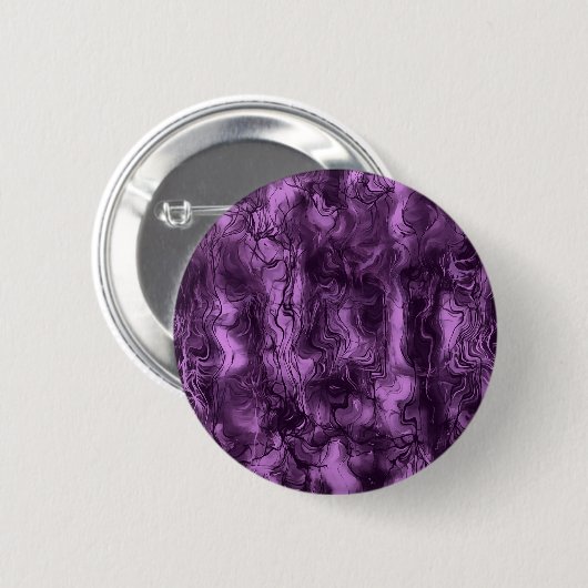Zenuwenergie Abstracte kunst Amethyst Orchid Ronde Button 5,7 Cm (Voorkant /achterkant)