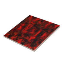 Zenuwenergie Abstracte kunst rood en zwart.