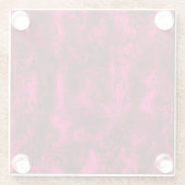 Zenuwenergie Grungy Abstract Art Raspberry Rust. Glazen Onderzetter (Achterkant)