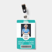 Zenuwfoto-ID medische werkruimte Badge (Voorzijde met clip)