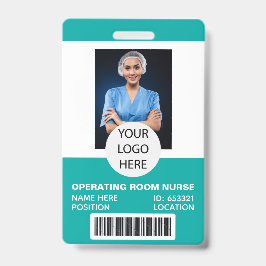 Zenuwfoto-ID medische werkruimte Badge