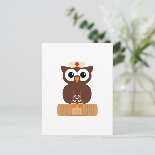 Zenuwhoenders (m/bandaid) briefkaart (Staand voorkant)