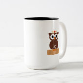 Zenuwhoenders (m/bandaid) tweekleurige koffiemok (Voorkant rechts)