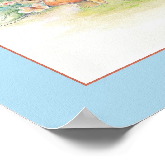 zenuwkunst: moeder en baby poster (Hoek)