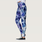 Zenuwpatronen op blauw leggings (Links)
