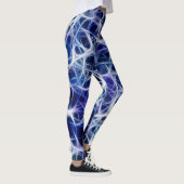 Zenuwpatronen op blauw leggings (Rechts)