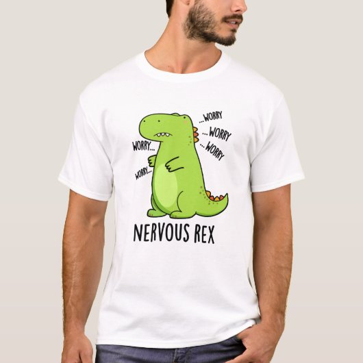 Zenuwrex Funny Dinosaur TRex Pun T-shirt (Voorkant)