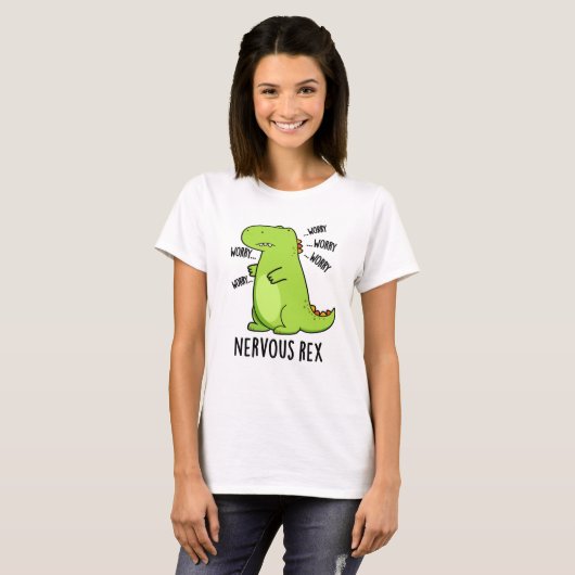 Zenuwrex Funny Dinosaur TRex Pun T-shirt (Voorkant volledig)