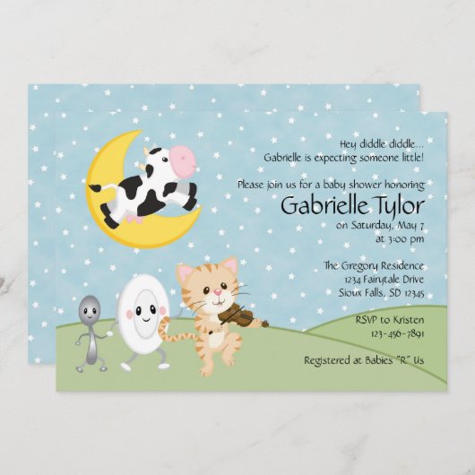 Zenuwritme Babyschoenen Kaart (Voorkant / Achterkant)