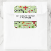 Zenuwschool-plein Vierkante Sticker (Tas)