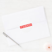 Zenuwstempel Ronde Sticker (Envelop)