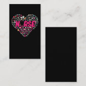 Zenuwstethoscoop - medisch element - hart visitekaartje (Voorkant / Achterkant)