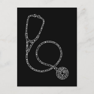 Zenuwverpleegkundige Stethoscoop Verpleegkunde Briefkaart