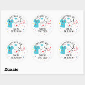 Zenuwwaardestijger Weeksticker, verpleegkundige ki Ronde Sticker (Vel)