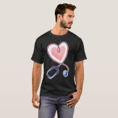Zenuwzend Nurser Stethoscoop T-shirt (Voorkant volledig)