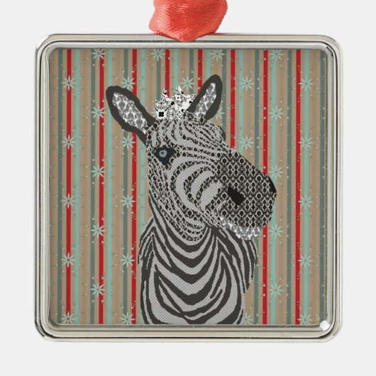 Zenya kerstversiering metalen ornament (Voorkant)