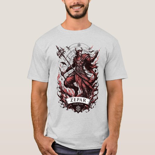 Zepar Rode Commandant van Chaos T-shirt (Voorkant)