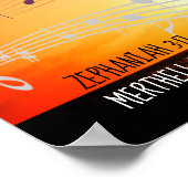 Zeph 3:17 MIJN GOD-ZITTINGEN OVER MIJ, GESCHIKT RE Poster (Hoek)