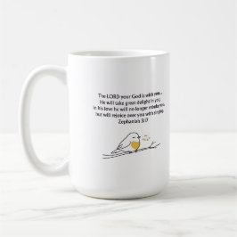 Zephania 3:17 Christelijke mok | Geschenk met gelo