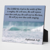 Zephaniah 3:17 De Heer in het midden Fotoplaat (Zijkant)